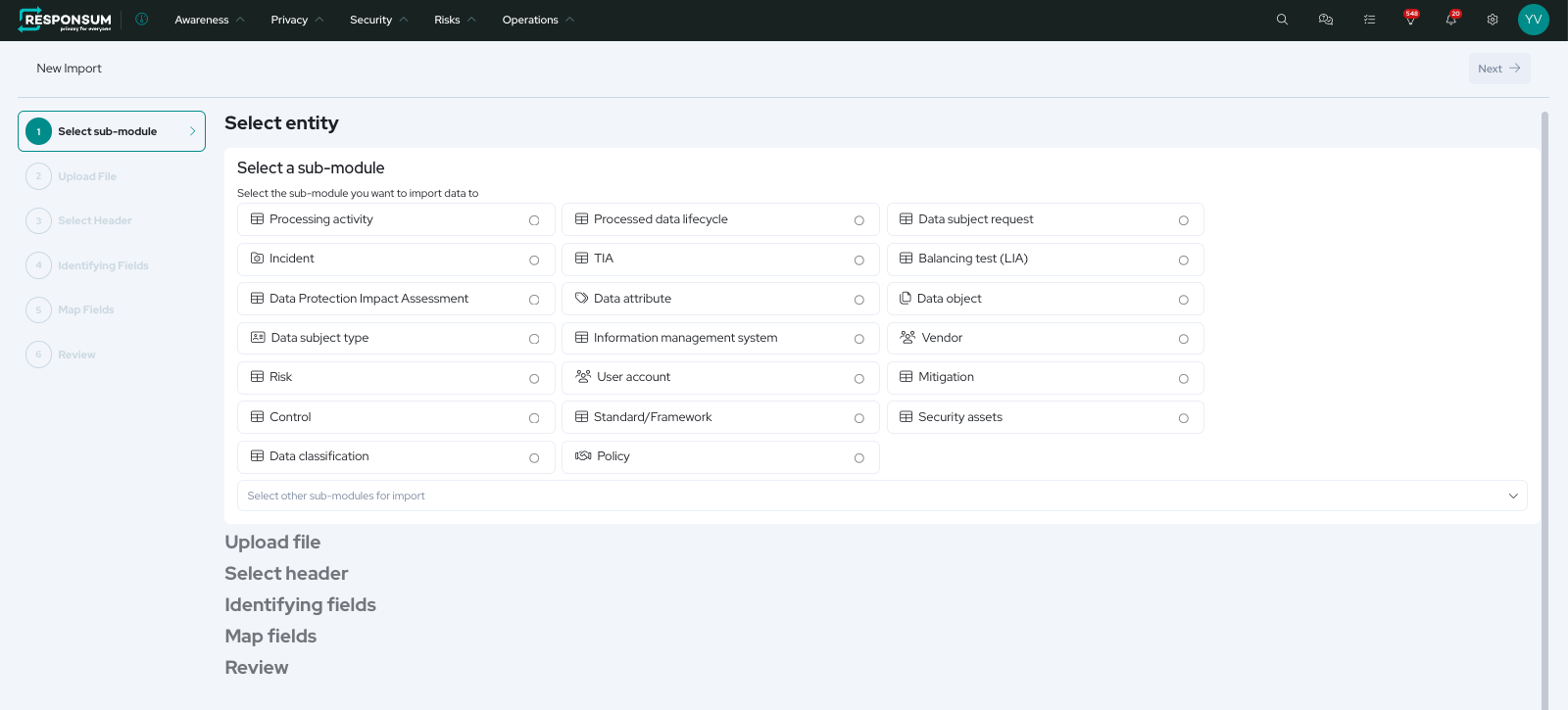 Using the global Excel import functionality – RESPONSUM Help Center